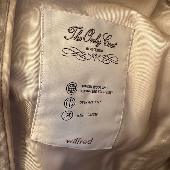 Aritzia Wilfred Teddy Only Coat in wool/cashmere size 2 - Picture 6 of 7